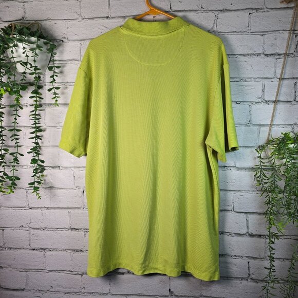 TOMMY BAHAMA APPLE GREEN MENS POLO EUC SIZE XL - Picture 3 of 5
